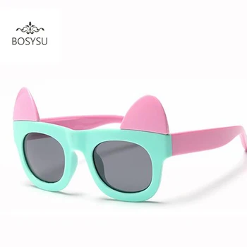 

Fashion new cute ear child Sunglasses boys Kids Polarized dog Cartoon Polarized polaroid party birthday gift 8105