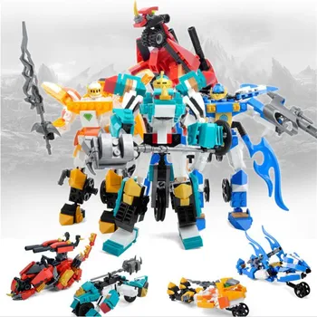 

Random 1PC Fun Dinosaur Bricks Building Blocks Armor Weapon Kids Assembly Insert Boy Educational Gift Toys for Children