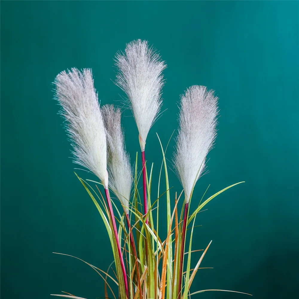 Nordic Golden Simulation Plant Potted Pot Simulation Reed Plant Grass Pot Artificial Plant Wedding Decoration Home Office Prop