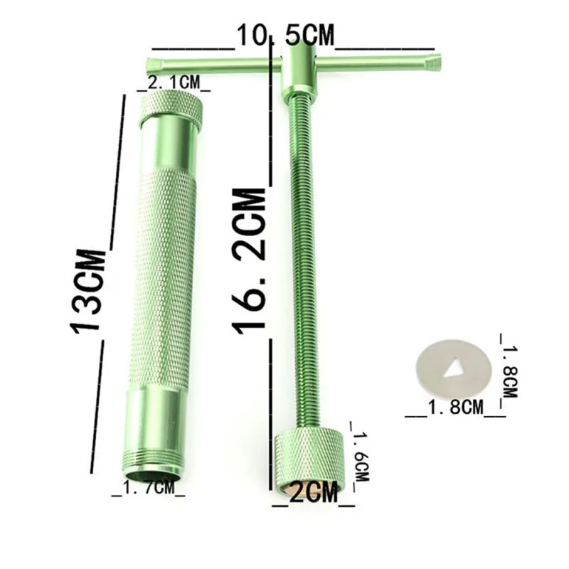 Зеленый экструдер для глины из алюминиевого сплава скульптура пистолет пресс для сладких кремов помадка торт Ремесло Скульптура полимерная глиняная пушка инструмент