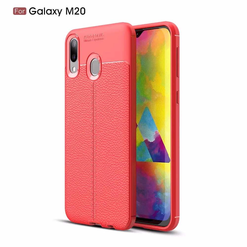 100 шт./лот личи стрии ТПУ крышка чехол для samsung Galaxy A10 A20/A30 A40 A50 A70 M10 M20 M30 мягкий чехол