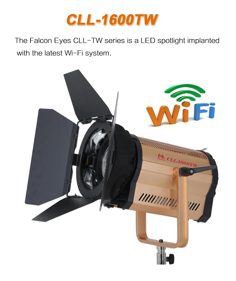 Falcon Eyes CLL-1600TW 2 шт./лот с коробкой 160 Вт wifi студийное освещение для фотографии светодиодный светильник для съемки рекламы в кинотеатре CD50