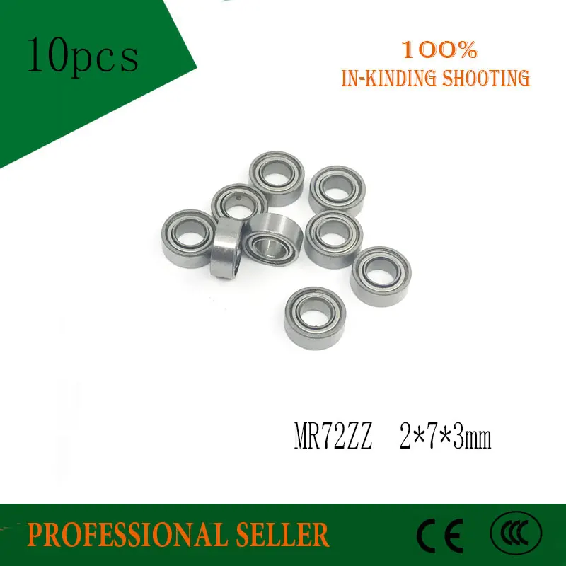MR72ZZ подшипник ABEC-3(10 шт.) 2*7*3 мм миниатюрный MR72 zz, шариковые подшипники WML2007 zzx R-720ZZ Y03 P6