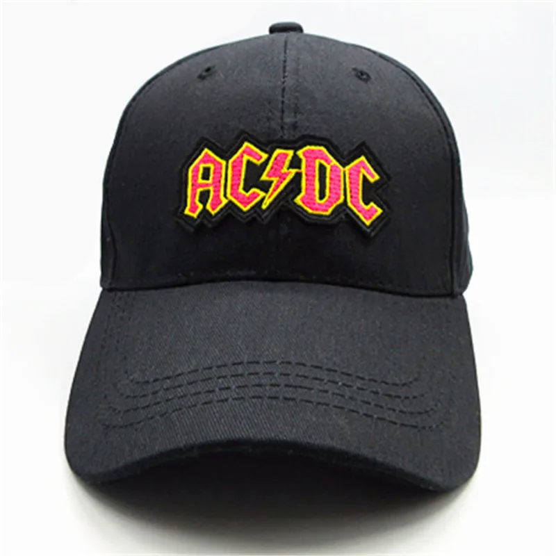 LDSLYJR ACDC хлопковая бейсболка с вышитыми буквами, Кепка в стиле хип-хоп, регулируемая бейсболка для детей и взрослых, размер 41