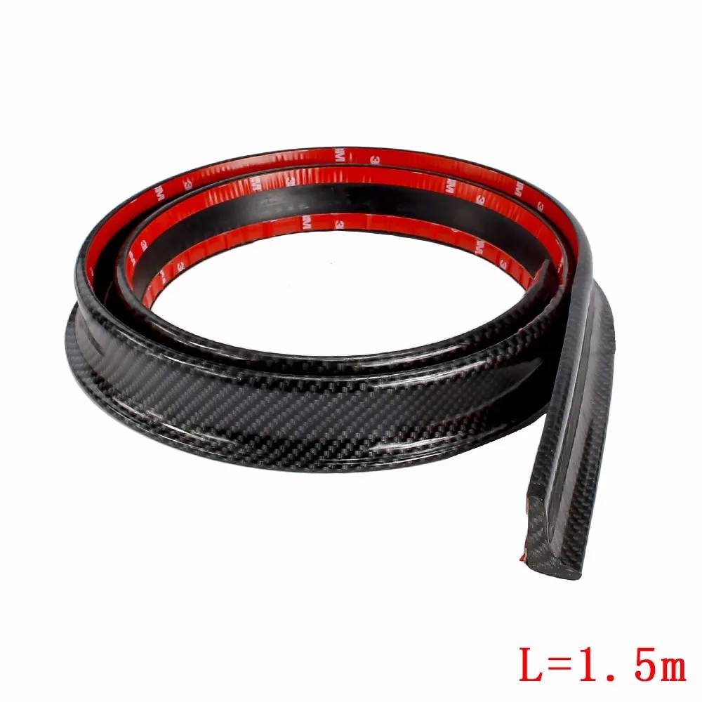 New Universal 3m Style Carbon Fiber Car Rear Spoilers Carbon Spoiler Length=1.5m Universal