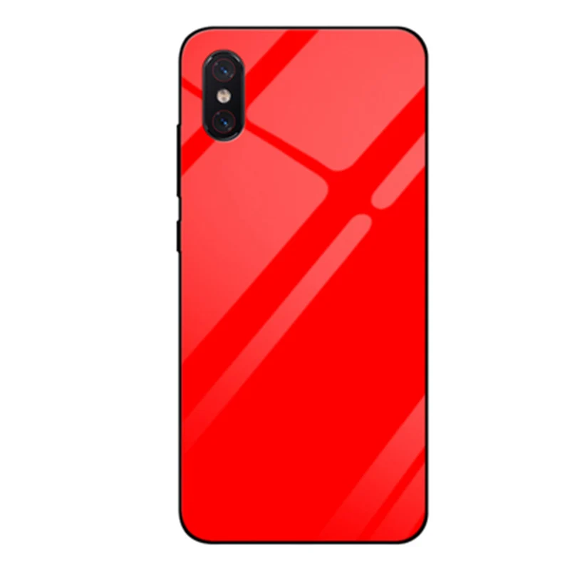 Для xiaomi mi 8 исследовать случае Роскошные градиент закалённое Защитное стекло для xiaomi mi 8 исследовать телефон случаях mi 8 исследовать задняя крышка корпуса