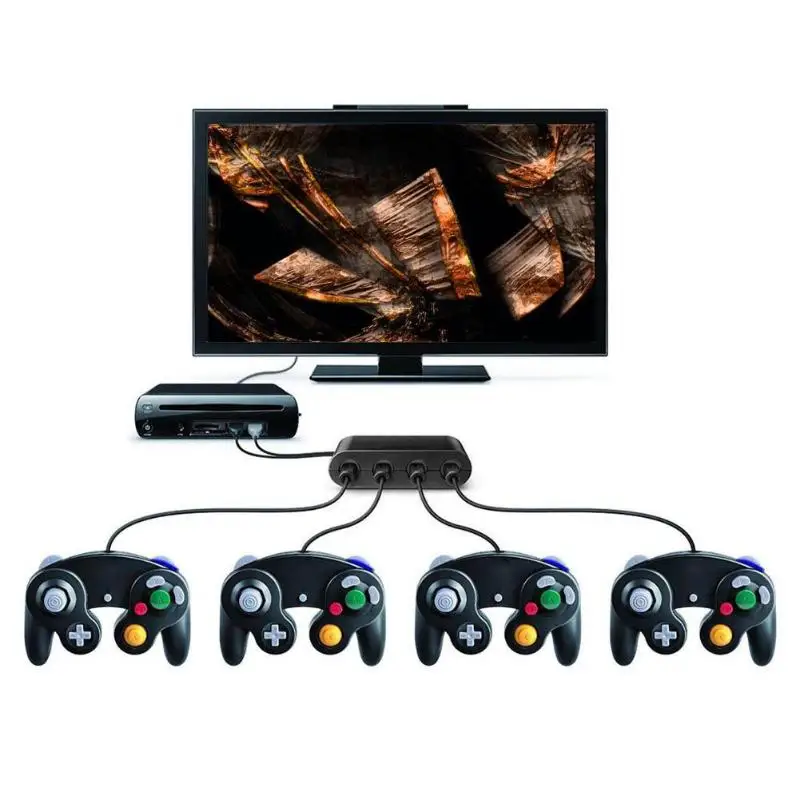 4 порта для GC Game Cube для WiiU PC USB для nintendo Switch игровой контроллер адаптер конвертер для Windows 7/8 XP Vista Mac