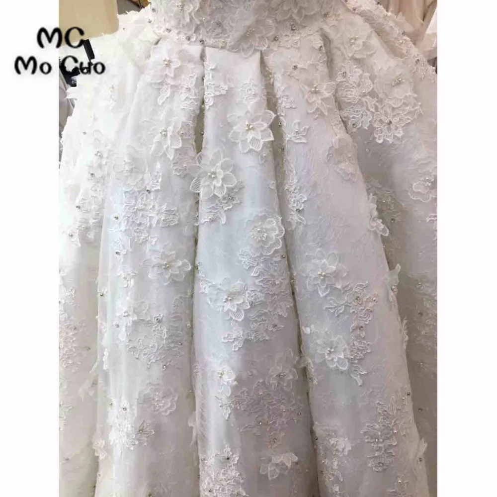 2018 Luxuries/свадебное платье es с открытыми плечами с короткими рукавами, с аппликацией из бисера Vestido De Noiva свадебное платье 100% реальные