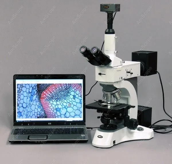 Металлургический микроскоп- AmScope поставки 50X-2000X металлургический микроскоп w Darkfield и поляризационные Особенности