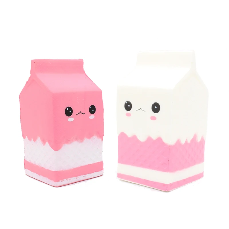 

Squishy New Cute Squeeze Toys Milk Box Squishy Slow Rising Decompression Toy Stress Reliever Decor Anti Stress Toys for Children