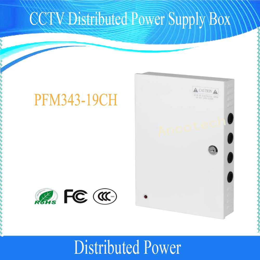 

DAHUA Security Camera Accessories CCTV Distributed Power Supply box No Logo PFM343-19CH