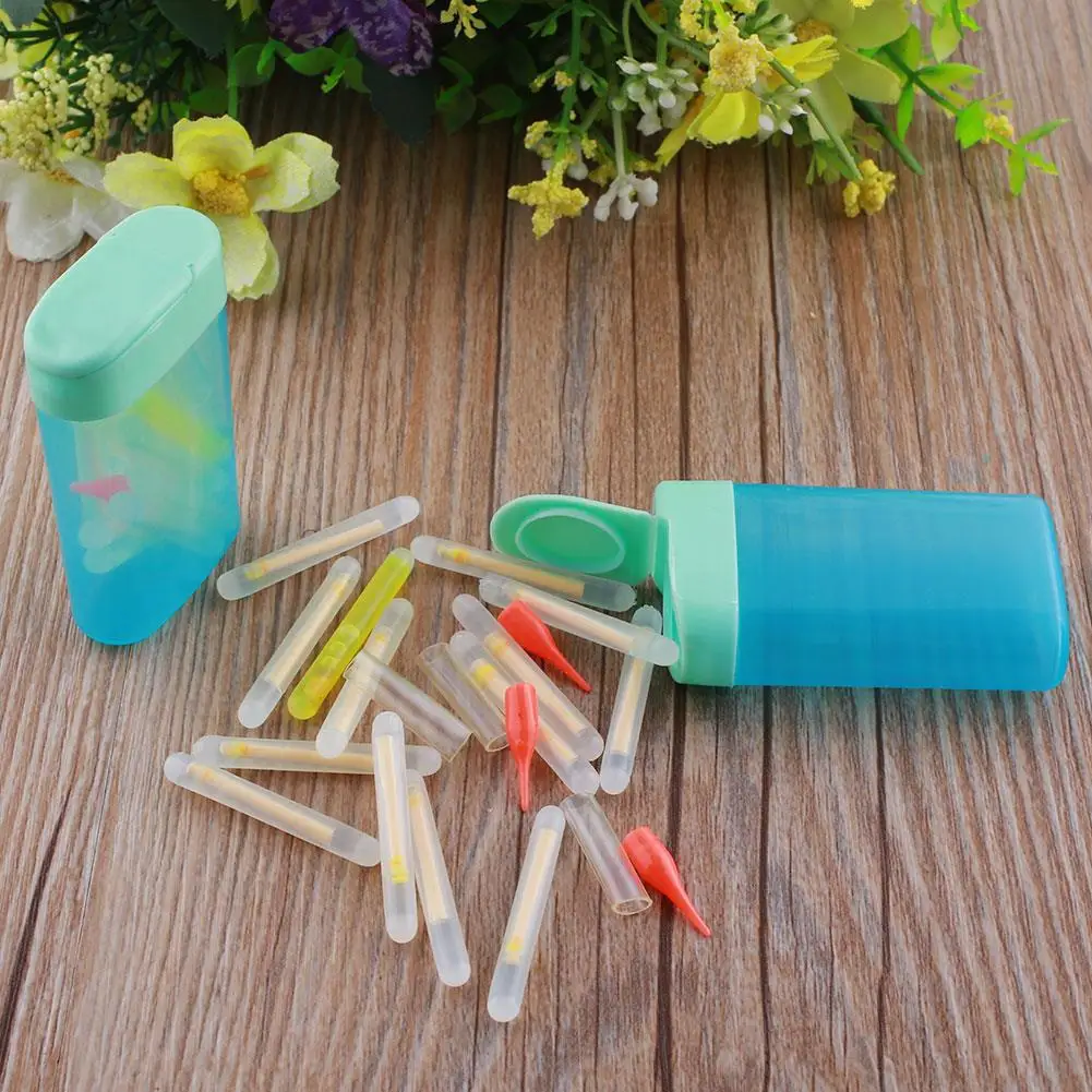 15 шт. мини Рыбалка флуоресцентные Lightstick ночь поплавок клип на Рыбалка химический фонарь много