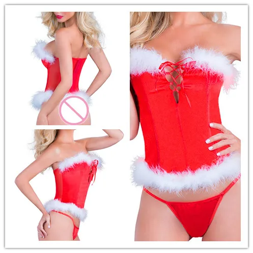 Christmas Sexy Exotic Babydoll Temptation Lingerie Hot Erotic Underwear Lingerie For Women Chest Bandage Chemise