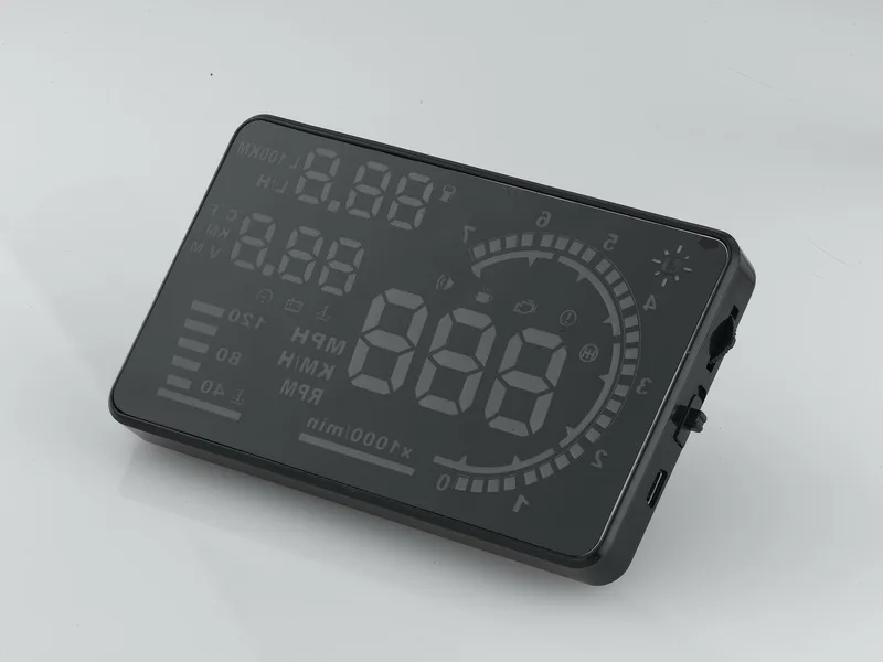 Ветрового стекла проектор автомобилей Hud Head Up Дисплей 5,5 дюйма HD OBD2 более Скорость сигнализации потребление данных диагностики Дисплей