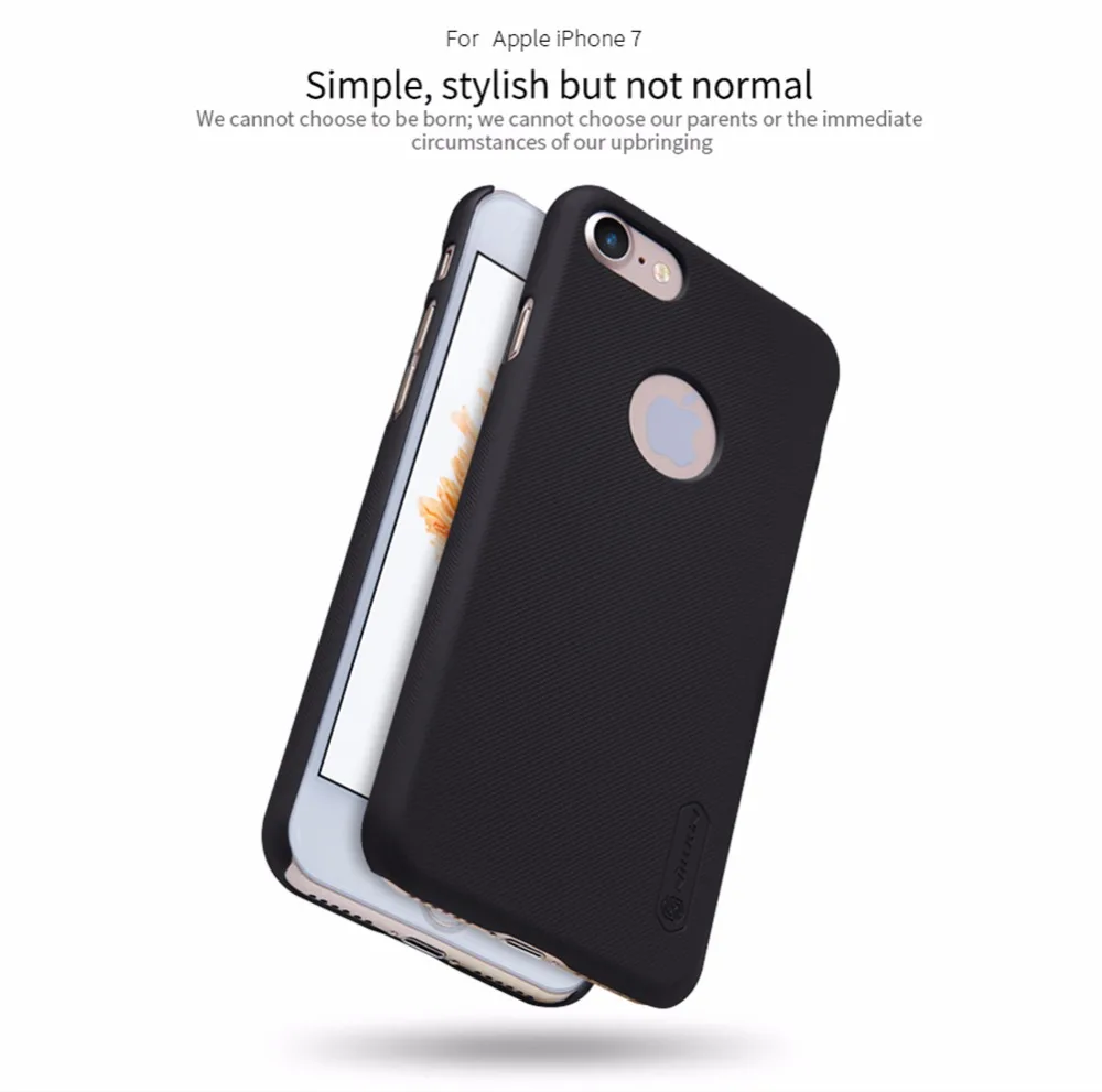 10 шт./лот Nillkin Супер Матовый Защитный чехол для Apple iPhone 7 PC жесткий чехол для iPhone7 чехол 4,7 дюймов