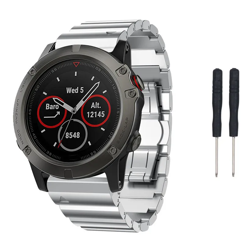 COMLYO металлический ремешок для часов для Garmin Fenix 5X ремешок 26 мм Титановый стальной ремешок для часов Смарт-ремешок для Garmin Fenix 5X gps часы