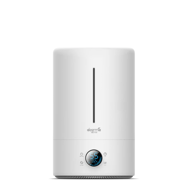 For US Plug Новейший Xiaomi Deerma 5L увлажнитель воздуха сенсорная версия умный постоянный влажность УФ светодиодный 12H синхронизация тихий очиститель воздуха для воздуха - Цвет: For US Plug