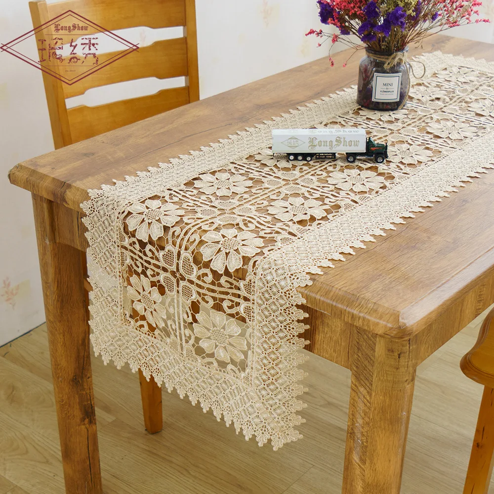 Новое поступление 2020 Роскошный вышитый кружевной чехол для банкета предметы