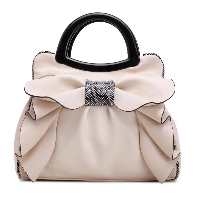 

Qiaoduo New Sweet Ladies Bag Bowknot Fashion Women's Handbags Pu Leather Shoulder Messenger Bags Sweet Totes Bolsa High Quality