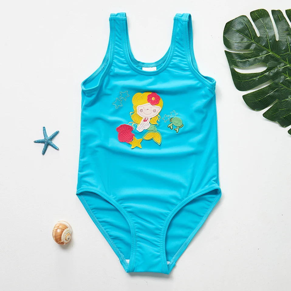 Girls Swimsuits New 2019 One Piece Children