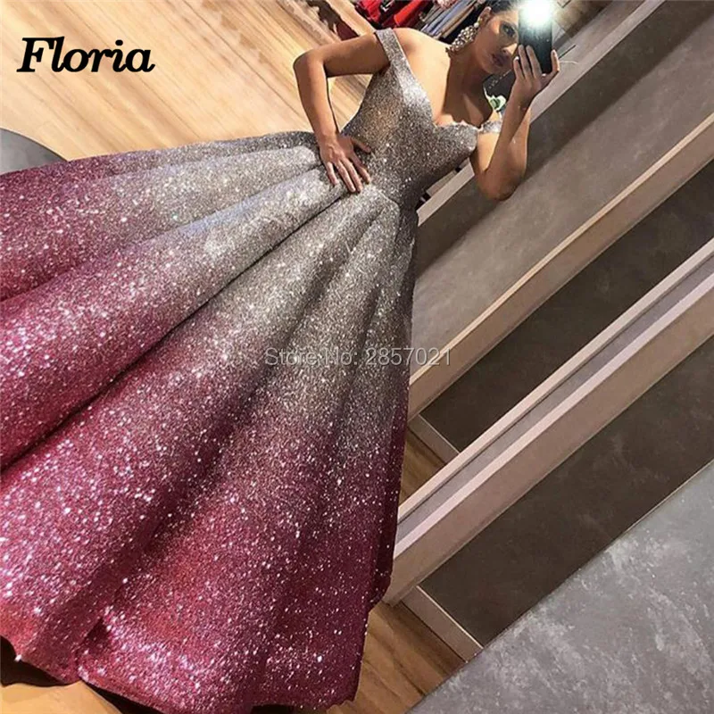 Блестящий шар вечерние платья Vestido De Feast мусульманских Дубай платье для выпускного вечера 2019 арабский IslamicOff Shoulder вечерние платья ручной