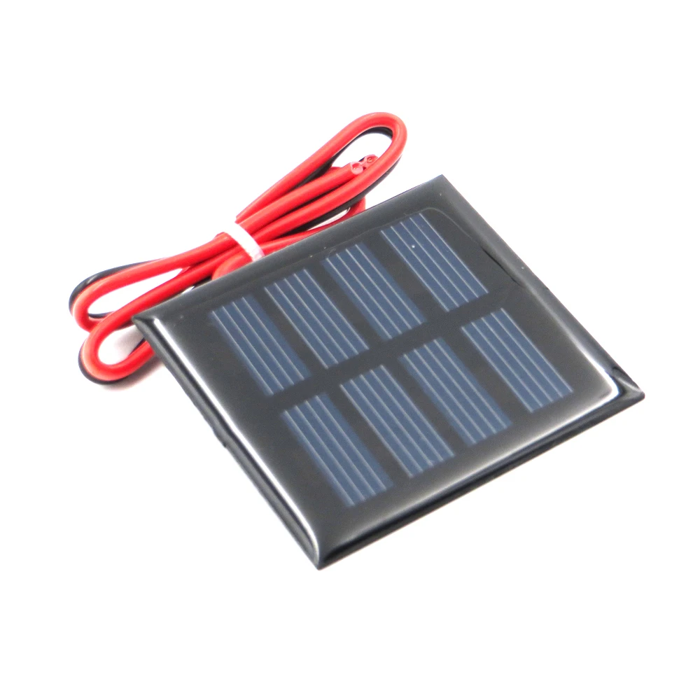 

1pc x 2V 100mA with 30cm extend wire Battery Charger Small Mini Solar Panel cable toy Solar cell Polycrystalline Silicon DIY