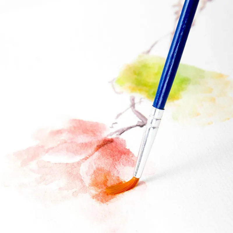 Deli Watercolor Paint Set 12/18/24 Colors Solid Pigment Watercolor Paints Set Acuarelas with Water Color Brush Pen Art Supplies
