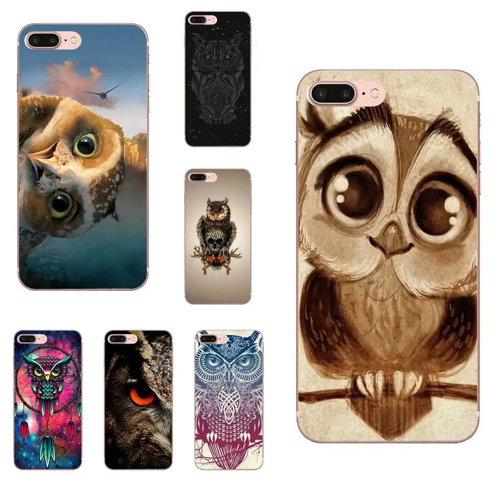 Animal Night Owl Lovely For Galaxy Alpha Core Note 2 3 4 S2 A10 A20 A20E A30 A40 A50 A60 A70 M10 M20 M30 TPU New Style Unique