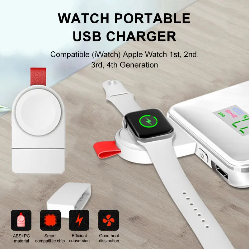 Портативный магнитный беспроводной зарядное устройство для Apple Watch 9 в зарядное устройство с мини-usb iWatch 1 2 3 4 Высокое качество