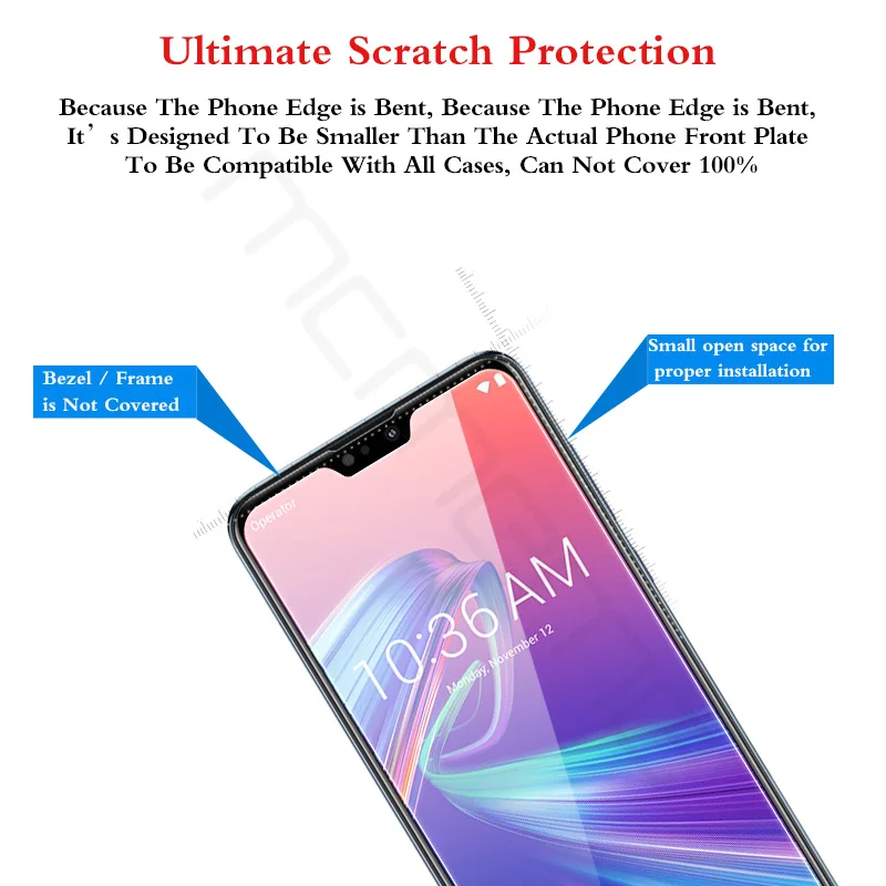 100 шт/партия Премиум Закаленное стекло для Asus Zenfone Max Plus M2 ZB634KL HD Прозрачная защитная Пленка Для Zenfone Max Shoot ZB634KL