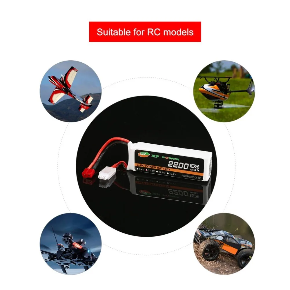 XF الطاقة 11.1 فولت 2200 مللي أمبير 30C 3 ثانية 3S1P يبو البطارية T التوصيل قابلة للشحن ل RC FPV سباق مروحية لعبة بدون طيار سيارة عارض قوارب XF الطاقة 11.1 فولت 2200 مللي أمبير 30C 3 ثانية 3S1P يبو البطارية T التوصيل قابلة للشحن ل RC FPV سباق مروحية لعبة بدون طيار سيارة عارض قوارب