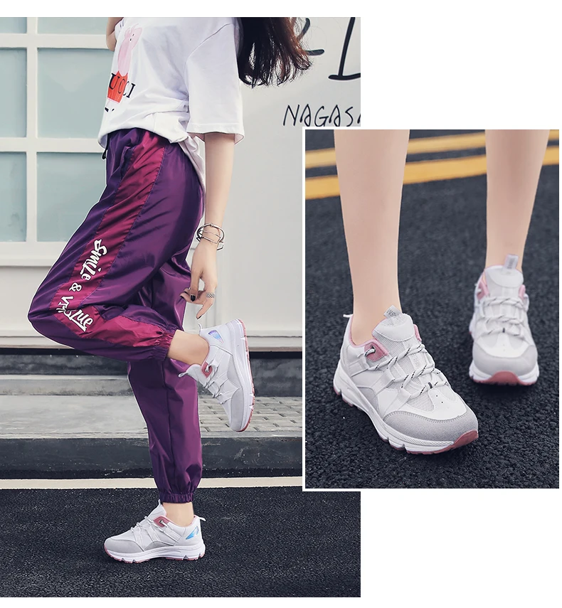 Tleni 2018 белые кроссовки женские кроссовки Удобная обувь женская спортивная прогулочная Обувь zapatillas mujer deportiva ZX-198