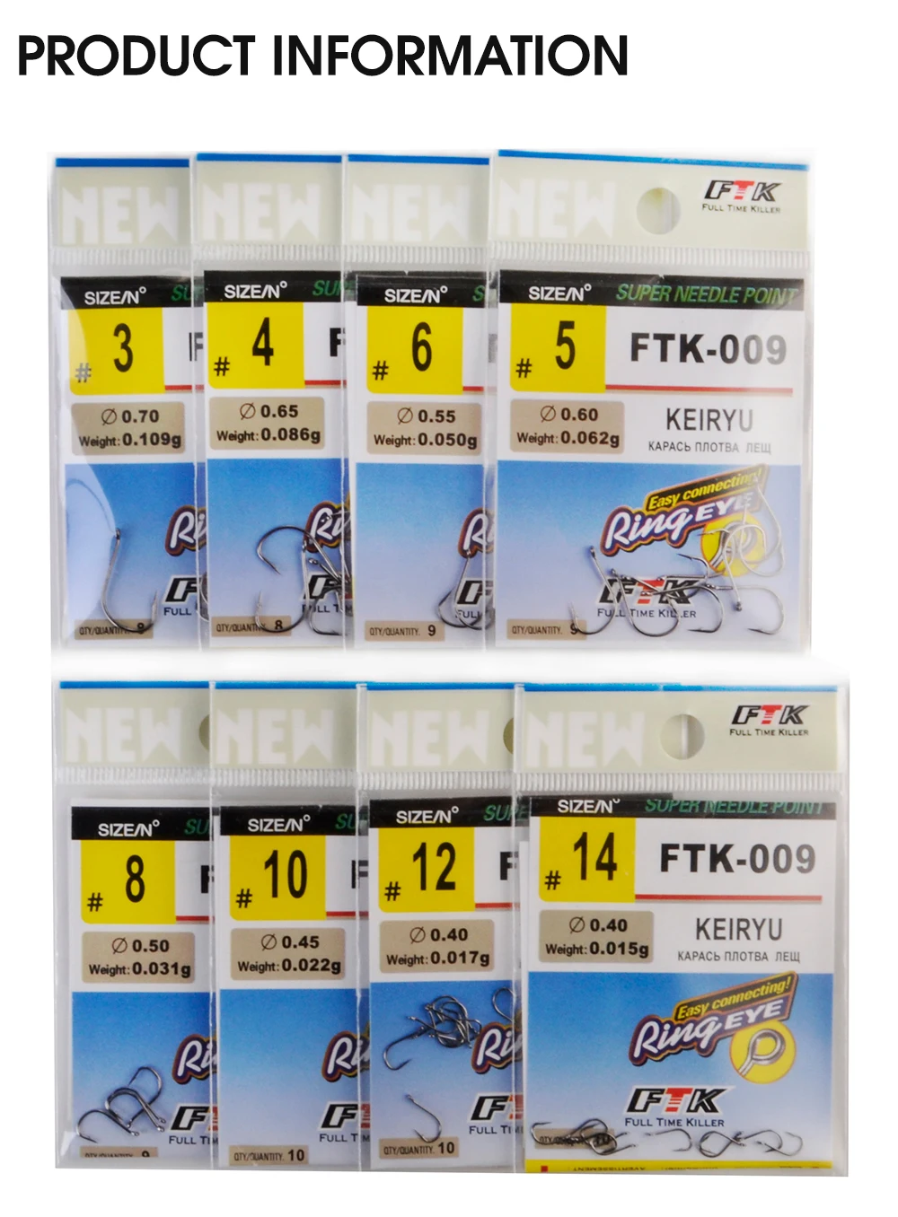 FTK 7–10 Stück KEIRYU Angelhaken 1 # -14 # ISEAMA-Einzelhaken zum Karpfenangeln aus Kohlenstoffstahl mit Widerhaken und Ösen – Detail 10