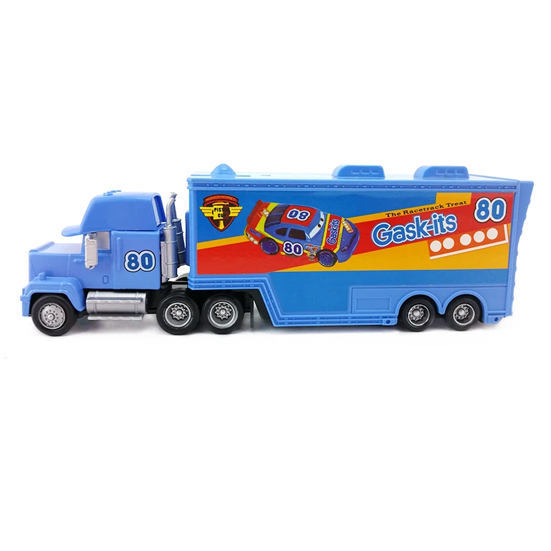 Disney Pixar Автомобили Мак дядя № 80 Gask-его Hauler грузовик, отлитый под давлением игрушечный автомобиль свободные 1:55 Новое и