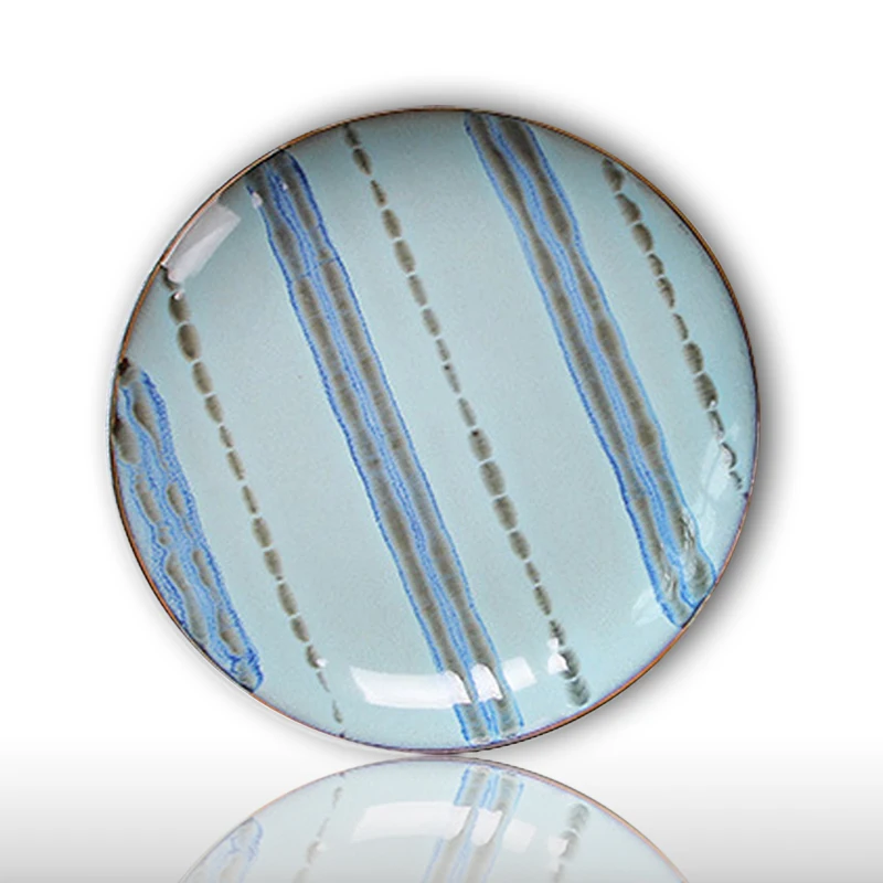 Korean Japanese Style Hand painted Ceramic Plate Tableware Creative