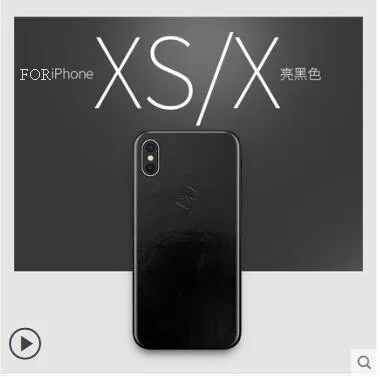 Роскошный приклеенный защитный чехол из натуральной кожи для iPhone X вставьте 360 градусов все кожаные чехлы для iPhone X xs max xr чехол