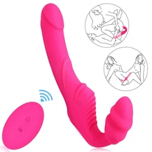 Powerful Vibrator Clitoris Big Gay Dildo Strapon Butterfly Vibrator for Two Vibrating Panties Phalos Erotic Goods Sex Shop.