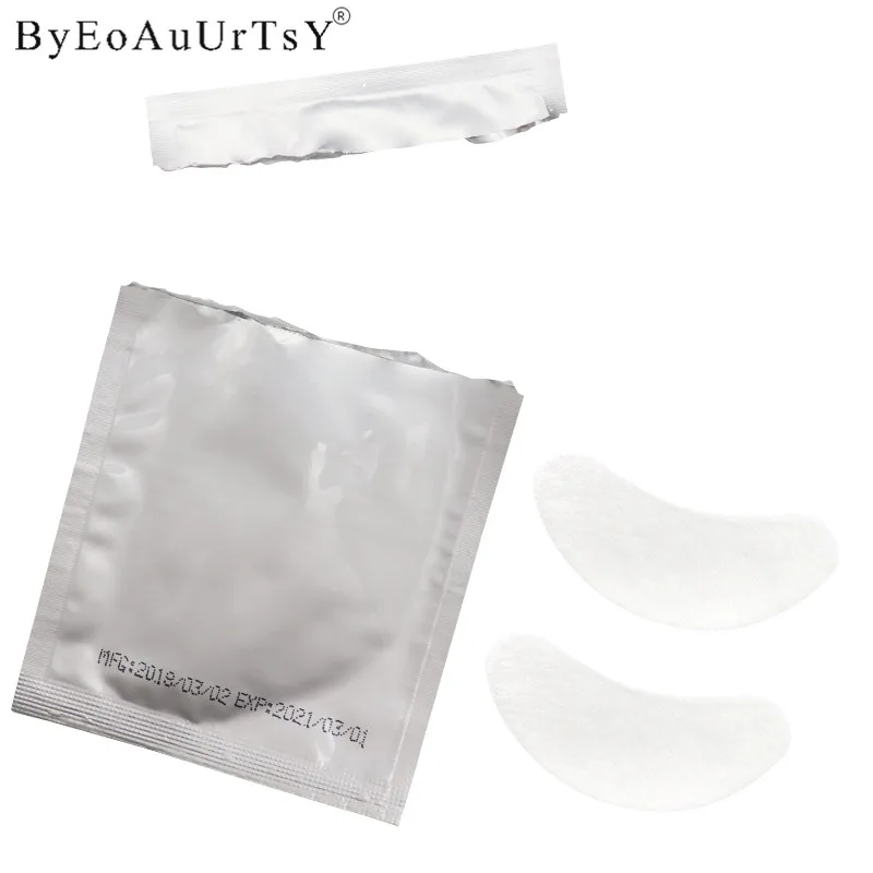 100 pairs Individual Eyelash Extension Pads Silk Eye Patches Under Eyepatches for Eyelash Extension Remover Tools Beauty         (3)