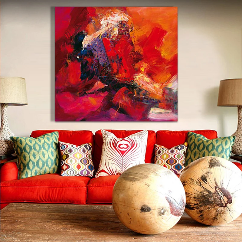 Cheapest Abstract Oil Painting Hand Painted On Canvas Wall Decorative