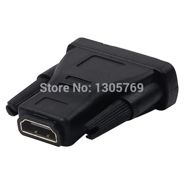 DVI к HDMI(DVI 24+ 1/24+ 5 штекер к HDMI 19Pin) Женский M-F адаптер конвертер для HDTV 50 шт./партия