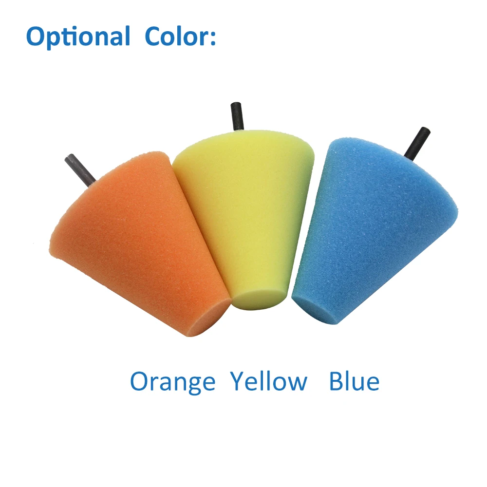 Burnishing Foam Tapered Sponge Polishing Cone Shaped Buffing Pads For
