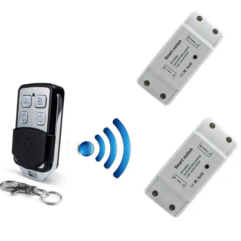 

Wireless RF Receiver Module 433mhz Transmitter Receiver, Universal Basic Smart Switch, Remote Control Receiver Diy Switch for Sm