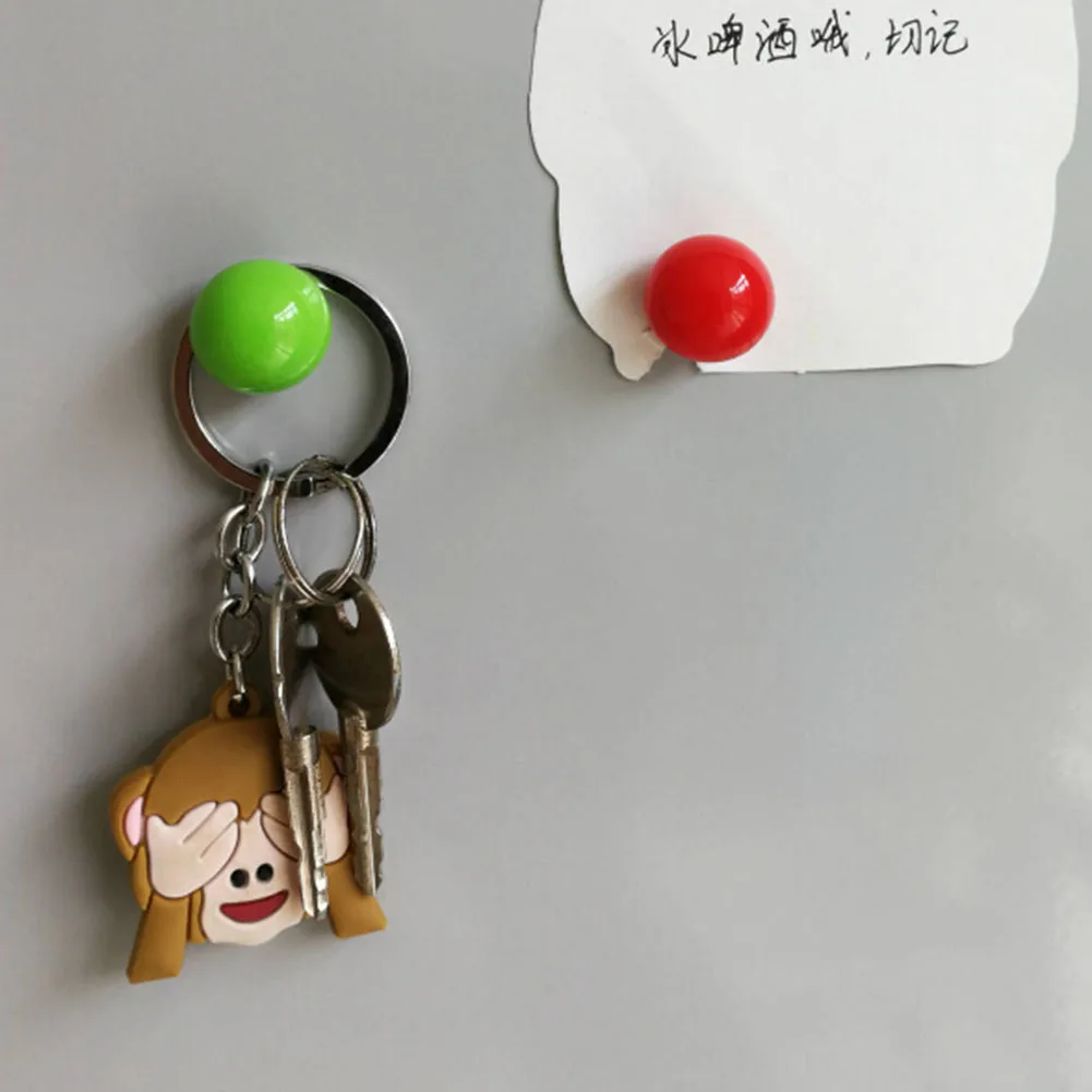 1 Pcs Round Shape Circular Refrigerator Stick Fridge Ball Color Random Ball