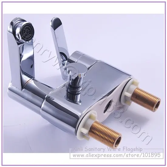 

L16625 - Luxury Deck Mounted Chrome finish Brass Material Basin Mixer
