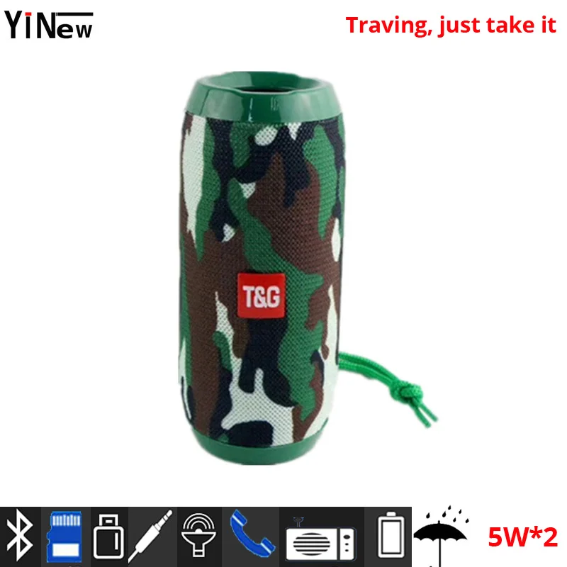 Wireless Bluetooth Speaker 10W Waterproof column Stereo Subwoofer loudspeaker portable Speaker+Mic Bass FM Radio MP3 Sound Box Wireless Bluetooth Speaker 10W Waterproof column Stereo Subwoofer loudspeaker portable Speaker+Mic Bass FM Radio MP3 Sound Box