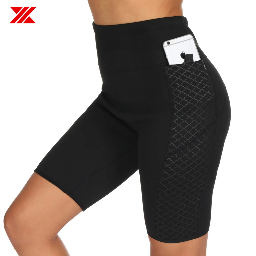

HEXIN Women Neoprene Slimming Pants Body Shaper Sauna Sweat Workout for Weight Loss Fat Burning Stretchy Fabric Pants