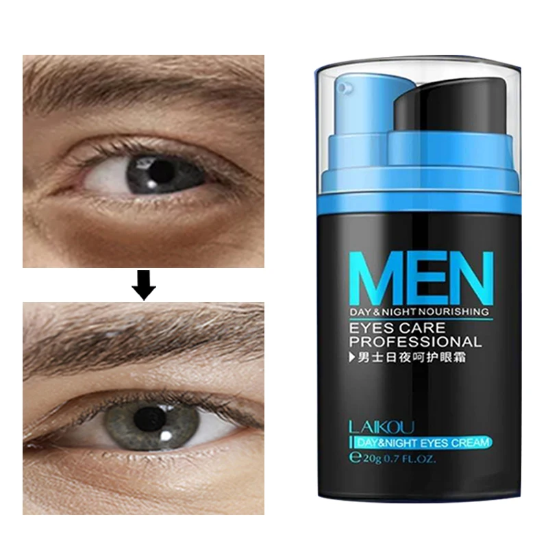 LAIKOU Men Day and Night Anti-wrinkle Firming Eye Cream 20g Skin Care Black Eye Puffiness Fine Lines Wrinkles Face Care Product LAIKOU Men Day and Night Anti-wrinkle Firming Eye Cream 20g Skin Care Black Eye Puffiness Fine Lines Wrinkles Face Care Product