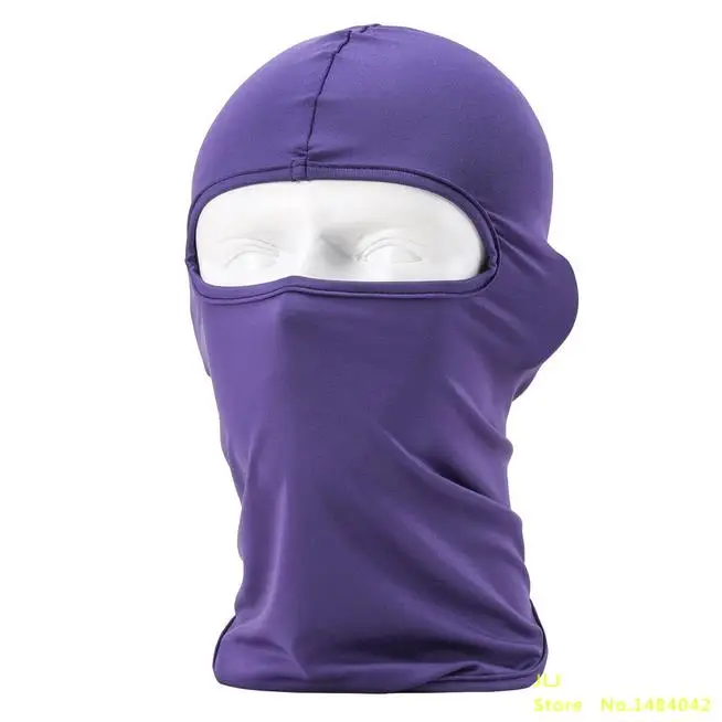 M1 purple VISNXGI унисекс Балаклава, маска, ветрозащитная, хлопковая, для всего лица, для шеи, защитные маски, ниндзя, головной убор, шапка для верховой езды, пылезащитный головной убор - Цвет: M1 purple