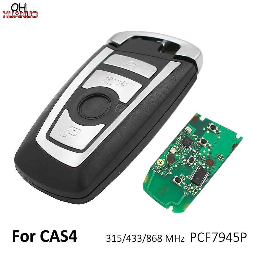 

NEW Keyless 4 Buttons 315MHZ/433MHZ/868MHZ Smart Remote Key for BMW F CAS4 5 Series 7 Series Smart Key With PCF7945P Chip