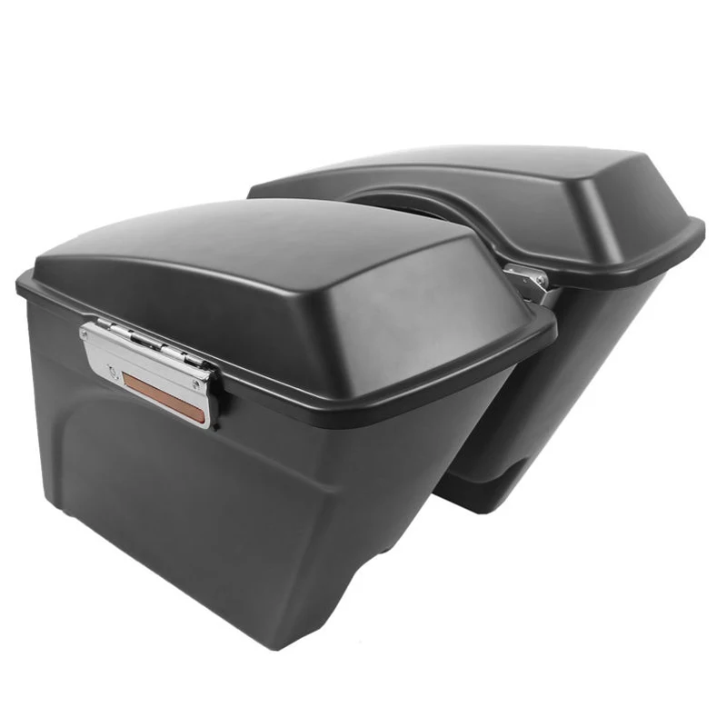 RUOCH Motorcycle Bags Extended Saddlebags for Harley Touring Road King Road Glide Electra Street Glide FLHT 1993-2013 1998 2002  (2)